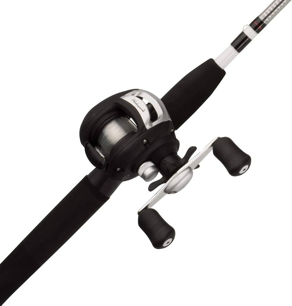 Shakespeare Alpha Medium 6' Low Profile Fishing Rod and Bait Cast Reel Combo