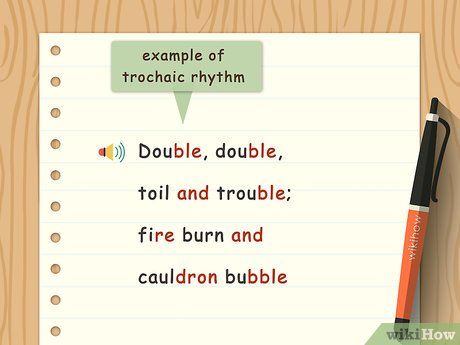 Trochaic Rhythm Example