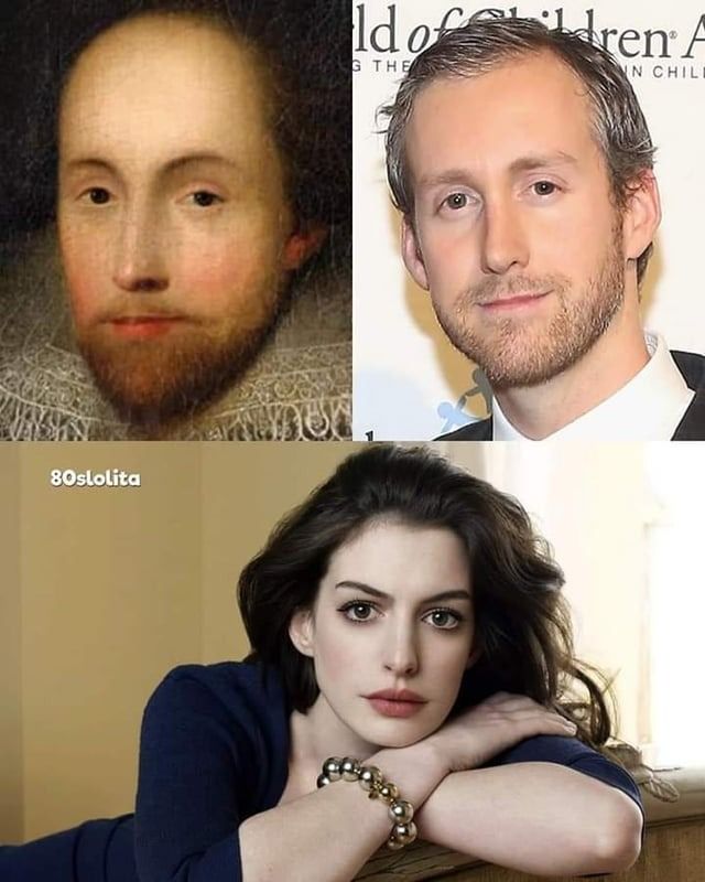 Anne Hathaway's husband bears a strong resemblance to the poet