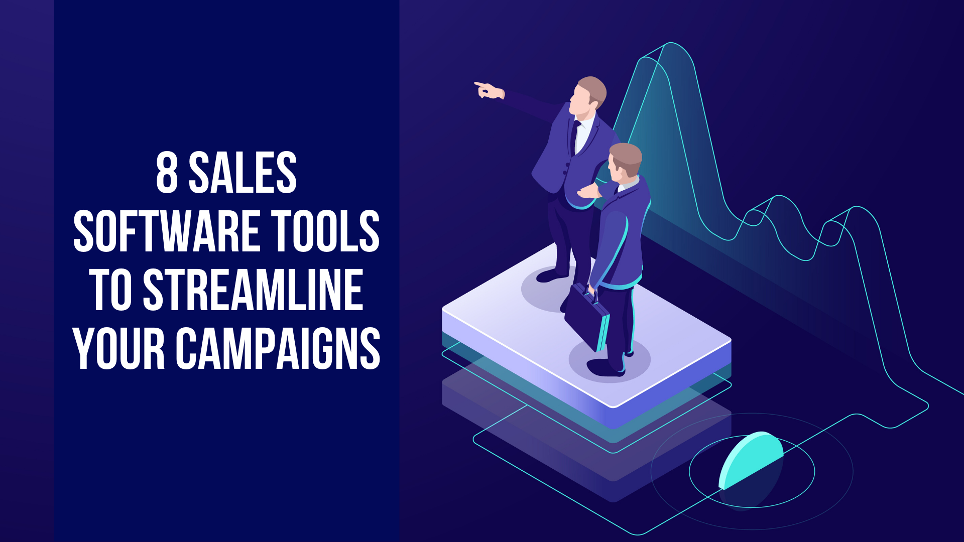 Two individuals discussing strategy with sales data graph