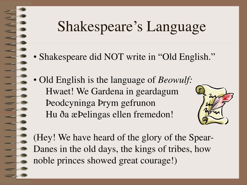 Shakespeare's Language